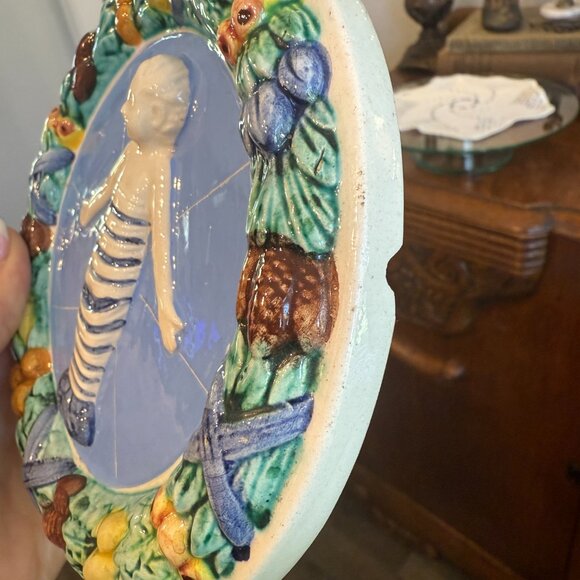 Della Robbia relief of Baby Jesus Plaque Signed & Number 261/15 - Picture 7 of 15